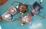 Industriële theaterspot, lamp, lampen, spots., Gebruikt, Vintage industrieel en stoer wonen, Metaal of Aluminium, .