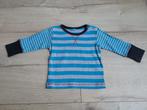 HEMA blauw grijs gestreepte longsleeve maat 74 ~ MS3050, Kinderen en Baby's, Babykleding | Maat 74, Ophalen of Verzenden, Zo goed als nieuw