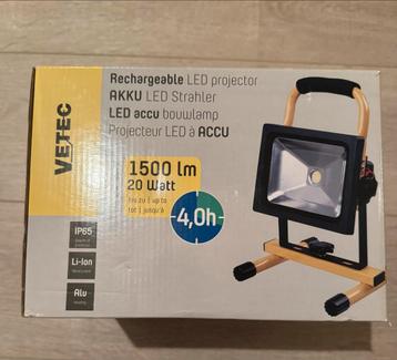 VETEC Accu Lamp 1500LM - Bouwlamp beschikbaar voor biedingen