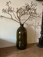Vaas, Huis en Inrichting, Ophalen, 50 tot 75 cm, Groen, Glas