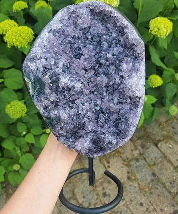 Amethist op metalen standaard 5kg! Edelsteen natuursteen  beschikbaar voor biedingen
