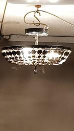 Moderne hanglamp met metalen schijfjes 35cm diameter, Huis en Inrichting, Lampen | Hanglampen, Ophalen of Verzenden, Zo goed als nieuw