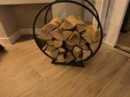 Stalen hout bak mand cirkel, Huis en Inrichting, Haarden, Ophalen, Zo goed als nieuw, Vrijstaande haard, Overige soorten