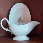 Prachtige sauskom met onderschotel van Spode decor Jewel, Ophalen of Verzenden