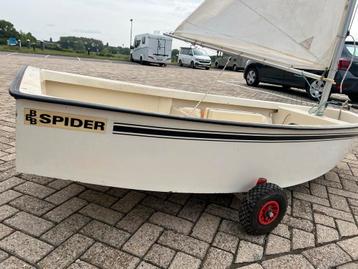 Optimist Spider zeilboot kinder trailer zwemvest beschikbaar voor biedingen
