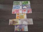 Set 10 guldenbiljetten 5 t/m 250 gulden (1966-1997), Postzegels en Munten, Bankbiljetten | Nederland, Ophalen of Verzenden, 250 gulden