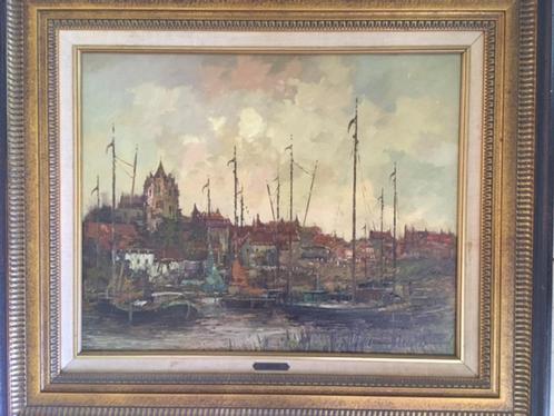 Havengezicht Harry Zeegers, Antiek en Kunst, Kunst | Schilderijen | Klassiek, Ophalen