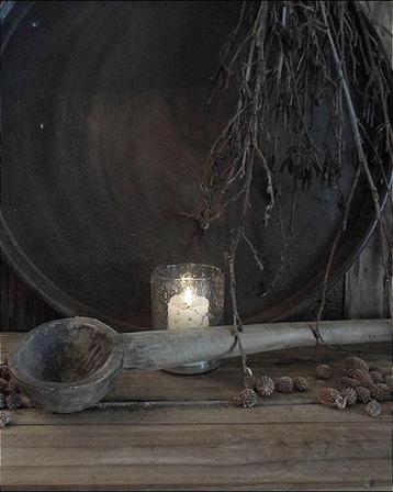 12386 L Oude houten lepel beschikbaar voor biedingen