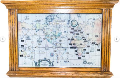 Howard Miller World Time Electric Clock / Vintage Klok / Wer, Huis en Inrichting, Woonaccessoires | Klokken, Zo goed als nieuw