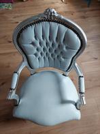 Leuke wit, zilveren barok stoel te koop, Gebruikt, Ophalen, Stoel(en)