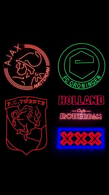 DIVERSE VOETBALCLUBS LED NEON SIGN beschikbaar voor biedingen