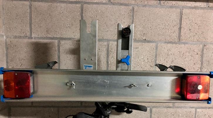 Fietsendrager Twinny Load, Auto diversen, Fietsendragers, Gebruikt, Trekhaakdrager, 2 fietsen, Ophalen