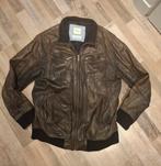 Leren heren jas gedragen XL Lindbergh Original Denemarken, Ophalen of Verzenden, Gedragen, Maat 56/58 (XL), Bruin