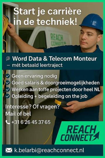 Data & Telecommonteur  beschikbaar voor biedingen