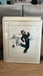 7 ingelijste norman rockwell posters, Antiek en Kunst, Kunst | Litho's en Zeefdrukken, Ophalen
