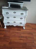 Buikastje krijtwit, Huis en Inrichting, Kasten | Ladekasten, Ophalen, 50 tot 100 cm, Zo goed als nieuw, 3 of 4 laden