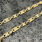 14k gouden ketting massief flat magnum schakel, Ophalen of Verzenden, Zo goed als nieuw, Goud