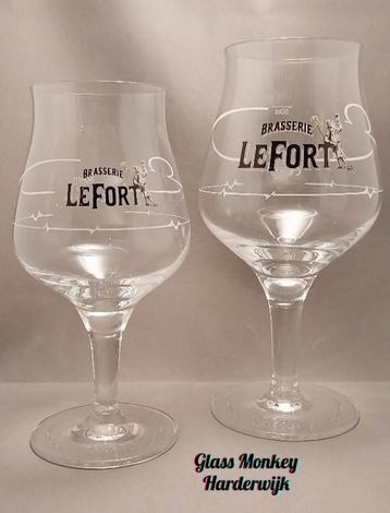 Brasserie LeFort bierglazen. ( 25cl & 50cl ) beschikbaar voor biedingen