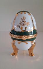 Porseleinen eivormig sieradendoosje, Ophalen of Verzenden