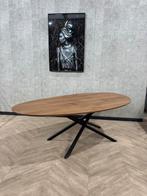 Organische vorm eiken eettafel Stone 200x100cm *nieuw, Huis en Inrichting, Tafels | Eettafels, Eikenhout, Vijf personen of meer