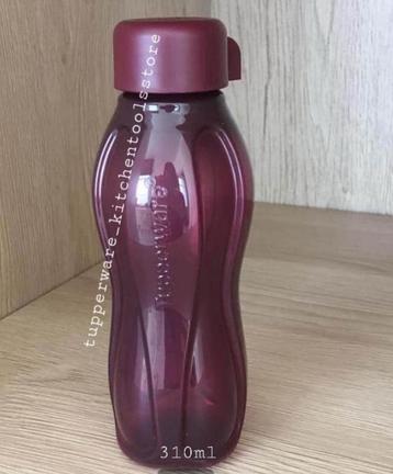 Tupperware bordeaux kleur EcoFles 310ml schroefdop voorraad beschikbaar voor biedingen