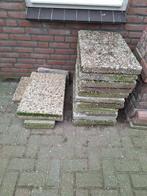 Gratis af te halen Grindtegels, Tuin en Terras, Tegels en Klinkers, Ophalen, Gebruikt, 10 m² of meer, Beton