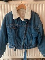 Denim gevoerde herfst/winterjas Pull&Bear mt S, Kleding | Dames, Jassen | Winter, Blauw, Ophalen of Verzenden, Zo goed als nieuw