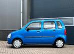 Opel Agila 1.0-12V bj.2002 St bekr|Radio|Apk.7-2026., Voorwielaandrijving, Stof, Gebruikt, Blauw