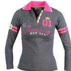 Antraciet/roze Red Horse Liberty polo lange mouwen maat 176, Kinderen, Dressuur, Nieuw, Ophalen of Verzenden