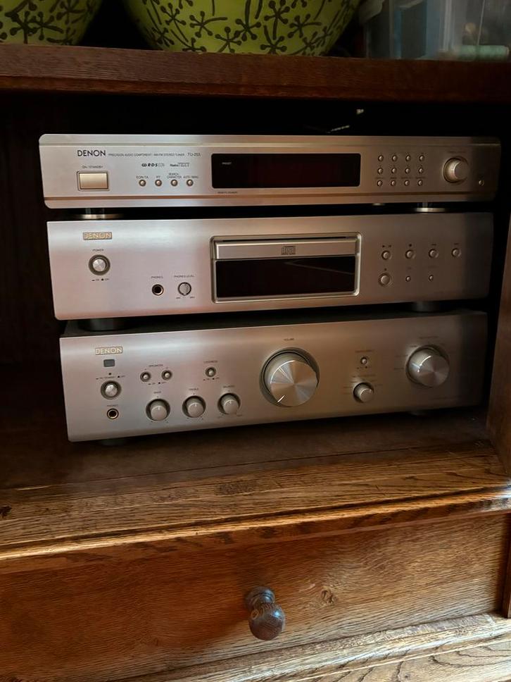 Denon Stereo Set - Tuner, CD-speler, Versterker, Audio, Tv en Foto, Stereo-sets, Zo goed als nieuw, Cd-speler, Denon, Losse componenten