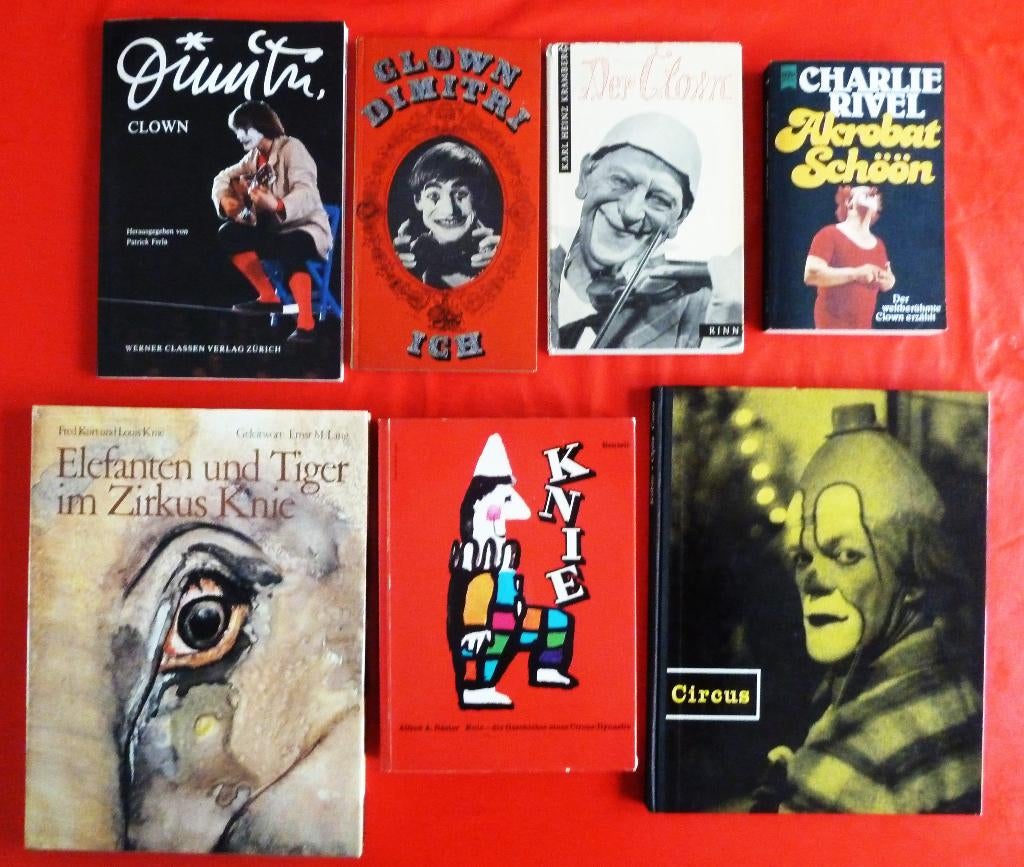 Collectie 7 Circus boeken adv. 3 Circus Knie Gesigneerd !!!, Ophalen of Verzenden, Gelezen