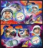 - 419 - 2 Blokken met Russ. Ruimtevaart, "Vostok 3", Verzenden, Gestempeld, Overige thema's