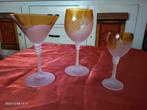 Sets van gekleurde glazen, Antiek en Kunst, Antiek | Glas en Kristal, Ophalen of Verzenden