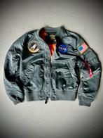 ALPHA INDUSTRIES Bomberjack Small glans, Alpha industries, Ophalen of Verzenden, Zo goed als nieuw, Grijs