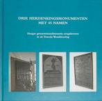 Drie herdenkingsmonumenten met 45 namen., Ophalen of Verzenden, Tweede Wereldoorlog, Zo goed als nieuw, Overige onderwerpen