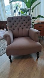 Fauteuil gecapitoneerd meubitrend, Huis en Inrichting, Fauteuils, Gebruikt, Klassiek, 75 tot 100 cm, Ophalen of Verzenden
