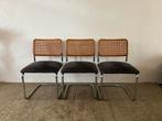 Vintage Marcel Breuer Cesca stoelen - Made in Italy, Huis en Inrichting, Stoelen, Ophalen, Gebruikt, Riet of Rotan, Drie