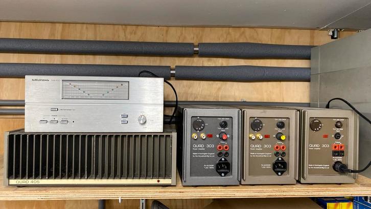 Quad & Grundig versterkers, Audio, Tv en Foto, Versterkers en Receivers, Gebruikt, Stereo, Minder dan 60 watt, Overige merken