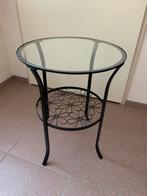 Tafeltje, Huis en Inrichting, Tafels | Bijzettafels, Ophalen, Minder dan 55 cm, Metaal of Aluminium, Rond