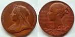 Koningin Victoria 1837-1897, Postzegels en Munten, Penningen en Medailles, Verzenden, Brons, Buitenland