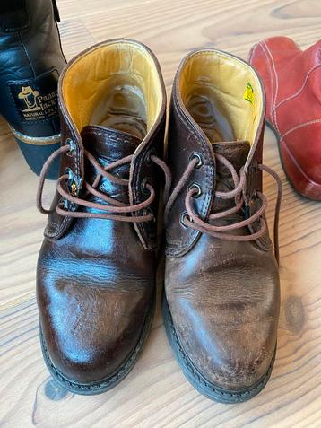 Panama Jack stevige enkelhoge bruine leren schoenen mt 37 beschikbaar voor biedingen