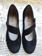 Zwart leren schoenen - JENNY - Relax Insole - Maat 38 -5 - H, Ophalen of Verzenden, Zo goed als nieuw, Zwart