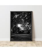 Porsche zwart wit poster, Verzamelen, Posters, Ophalen of Verzenden