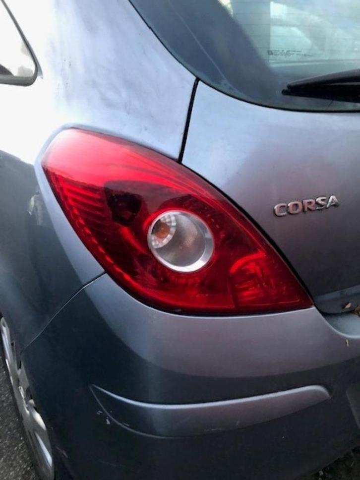 Opel Corsa D 1200 Benzine Grijs 2007 Achterlicht, Auto-onderdelen, Verlichting, Opel, Gebruikt, Ophalen of Verzenden
