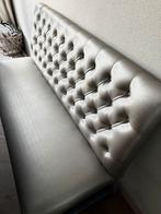 Eettafelbankje licht beige, Ophalen, Kunststof, Gebruikt, Minder dan 75 cm