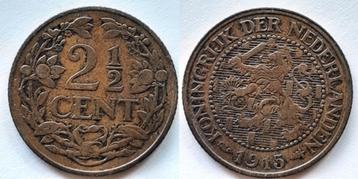 2 ½ cent 1915 beschikbaar voor biedingen