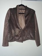 Suede zachte blazer bruin L, Bruin, Maat 42/44 (L), Ophalen of Verzenden, Zo goed als nieuw