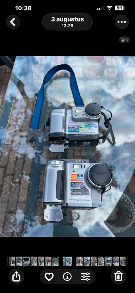 2x Vintage Sony Camcorder + Accessoires, Audio, Tv en Foto, Videocamera's Digitaal, Gebruikt, Camera, Mini dv, Sony, Minder dan 8x