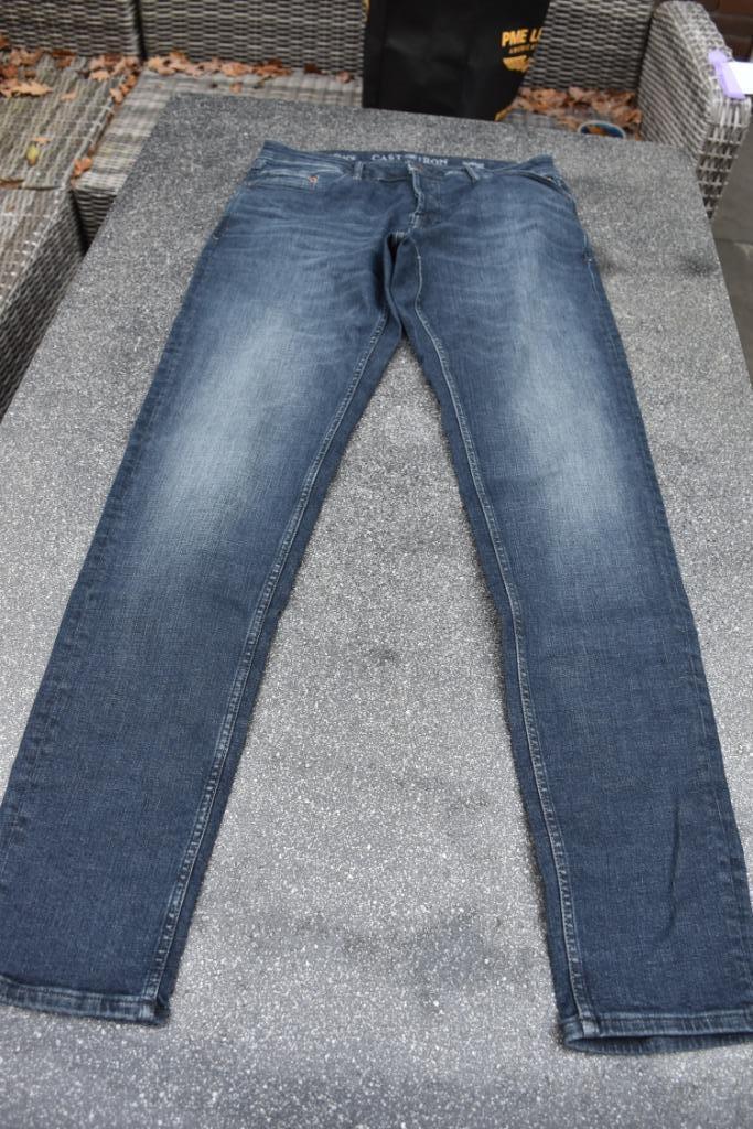 Stretchjeans Cast Iron maat 35/36, Kleding | Heren, Spijkerbroeken en Jeans, Zo goed als nieuw, W36 - W38 (confectie 52/54), Blauw