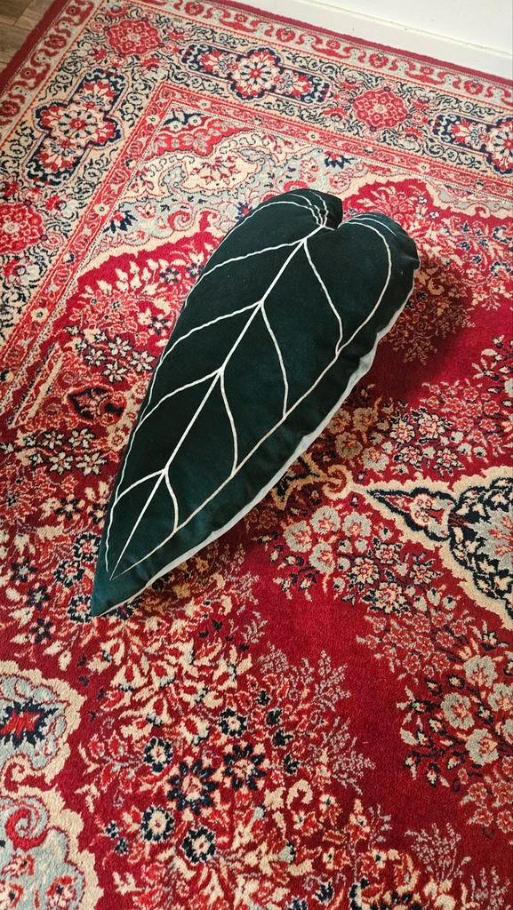 Queen Anthurium Blad Sierkussen - Zo Goed Als Nieuw!, Huis en Inrichting, Woonaccessoires | Kussens, Zo goed als nieuw, Groen